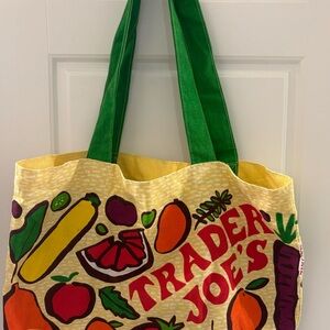 Trader Joe's Colorful Fruit Grocery Tote